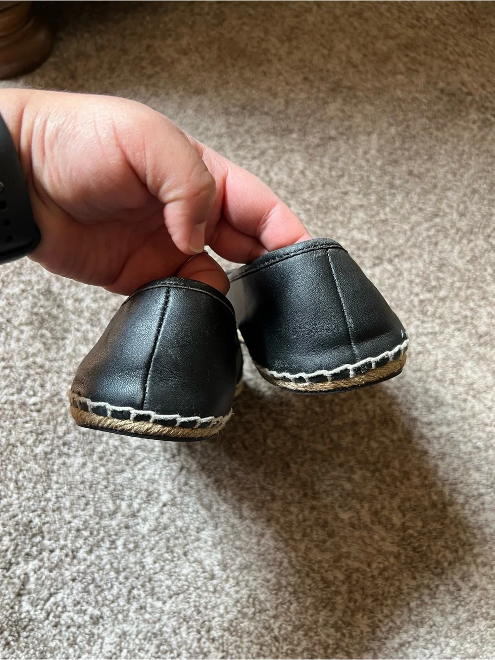 COACH Leather Espadrilles Women's Flats